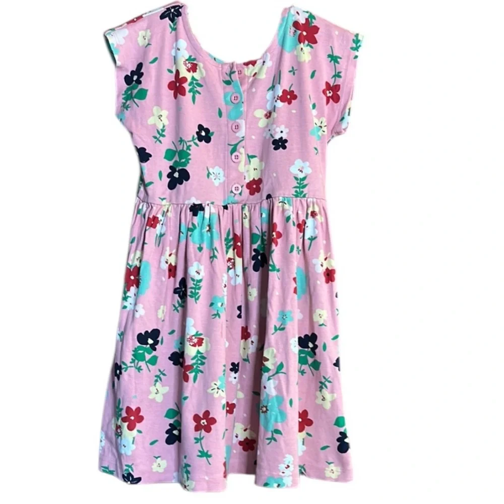 Hanna Andersson Pink Flutter Sleeve Sundress
